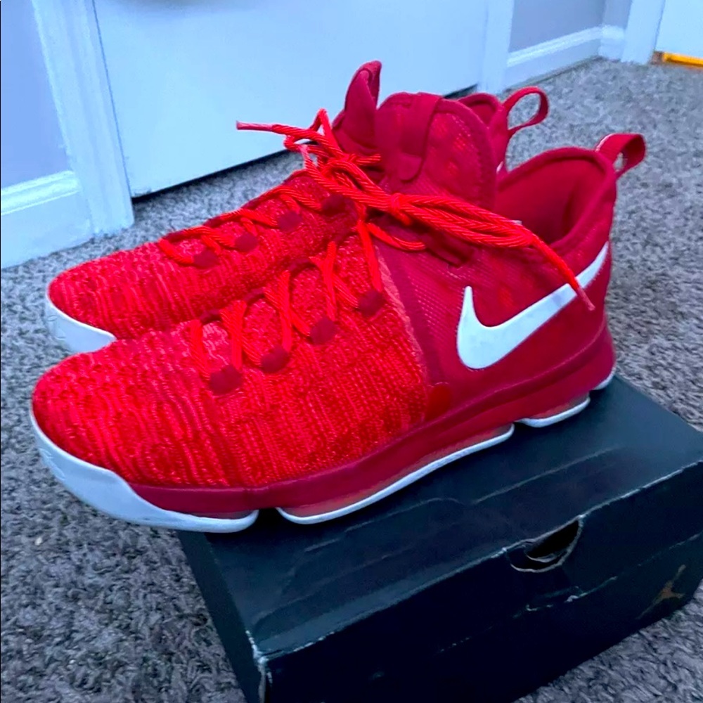 Men’s Nike KD 9 Varsity Red 2017 Size 11